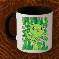 Axolotl St. Patrick's Day Shenanigans Alotl 2 Coffee Mug thumb 2