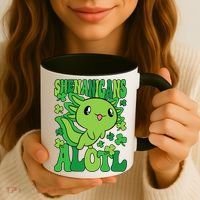 Axolotl St. Patrick's Day Shenanigans Alotl 2 Coffee Mug thumb 3