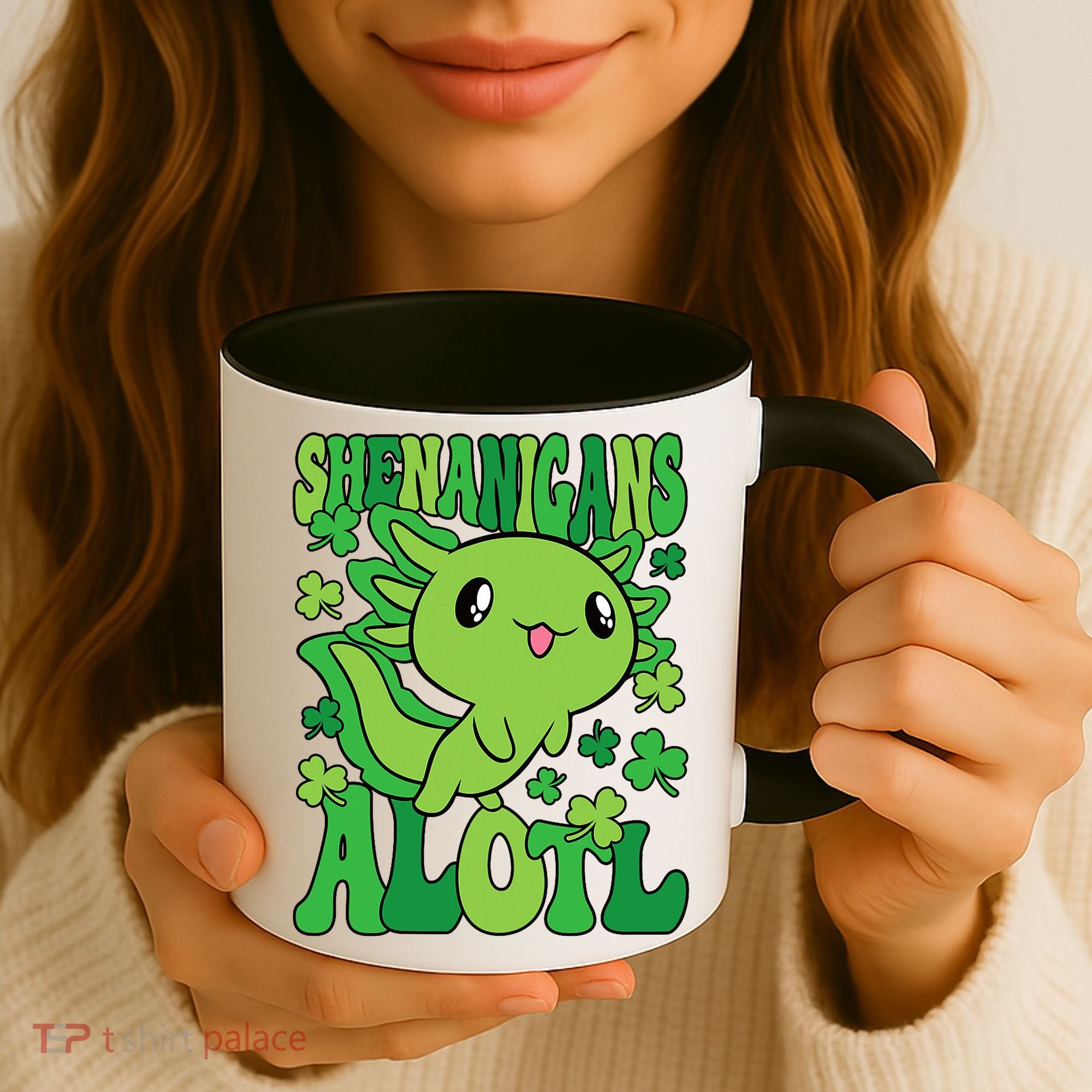 Axolotl St. Patrick's Day Shenanigans Alotl 2 Coffee Mug