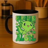 Axolotl St. Patrick's Day Shenanigans Alotl 2 Coffee Mug thumb 4