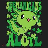 Axolotl St. Patrick's Day Shenanigans Alotl 2 Beanie thumb 2