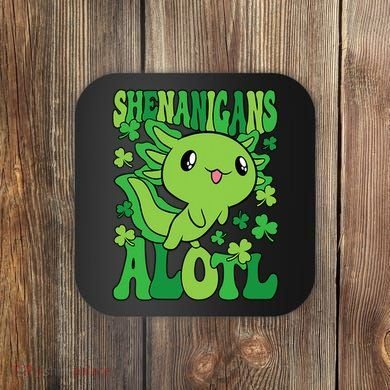 Axolotl St. Patrick's Day Shenanigans Alotl 2 Coaster