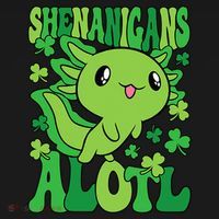 Axolotl St. Patrick's Day Shenanigans Alotl 2 Pajama Set thumb 2