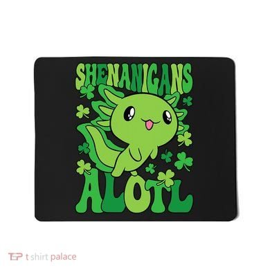Axolotl St. Patrick's Day Shenanigans Alotl 2 Mousepad