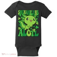 Axolotl St. Patrick's Day Shenanigans Alotl 2 Baby Bodysuit thumb 0