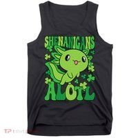 Axolotl St. Patrick's Day Shenanigans Alotl 2 Tank Top thumb 0