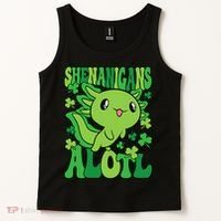 Axolotl St. Patrick's Day Shenanigans Alotl 2 Tank Top thumb 2