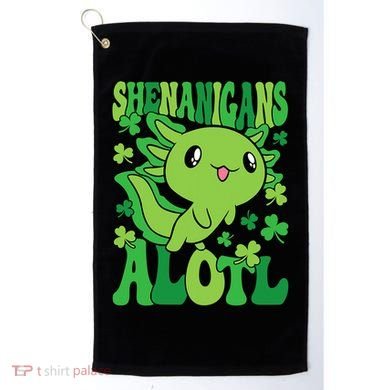 Axolotl St. Patrick's Day Shenanigans Alotl 2 Golf Towel