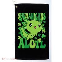 Axolotl St. Patrick's Day Shenanigans Alotl 2 Golf Towel thumb 0