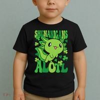 Axolotl St. Patrick's Day Shenanigans Alotl 2 Toddler T-Shirt thumb 2