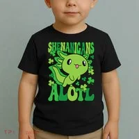 Axolotl St. Patrick's Day Shenanigans Alotl 2 Toddler T-Shirt thumb 2