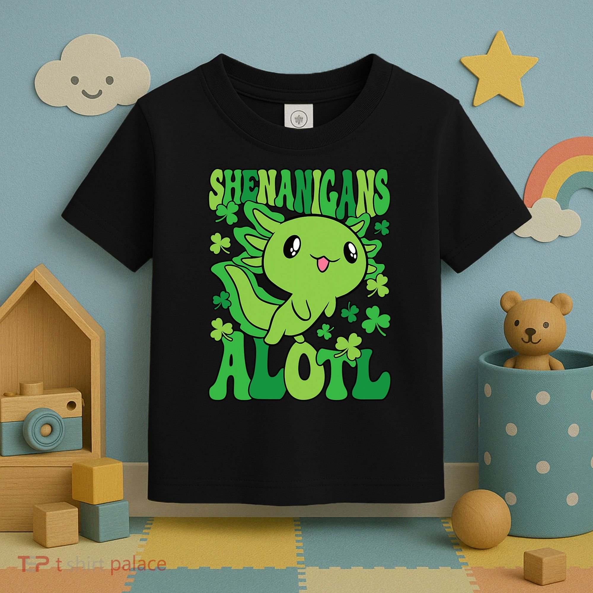 Axolotl St. Patrick's Day Shenanigans Alotl 2 Toddler T-Shirt