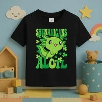 Axolotl St. Patrick's Day Shenanigans Alotl 2 Toddler T-Shirt thumb 3