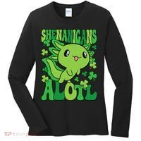 Axolotl St. Patrick's Day Shenanigans Alotl 2 Women's Long Sleeve Shirt thumb 0