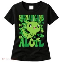 Axolotl St. Patrick's Day Shenanigans Alotl 2 Women's T-Shirt thumb 0