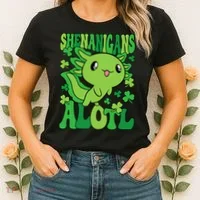 Axolotl St. Patrick's Day Shenanigans Alotl 2 Women's T-Shirt thumb 2