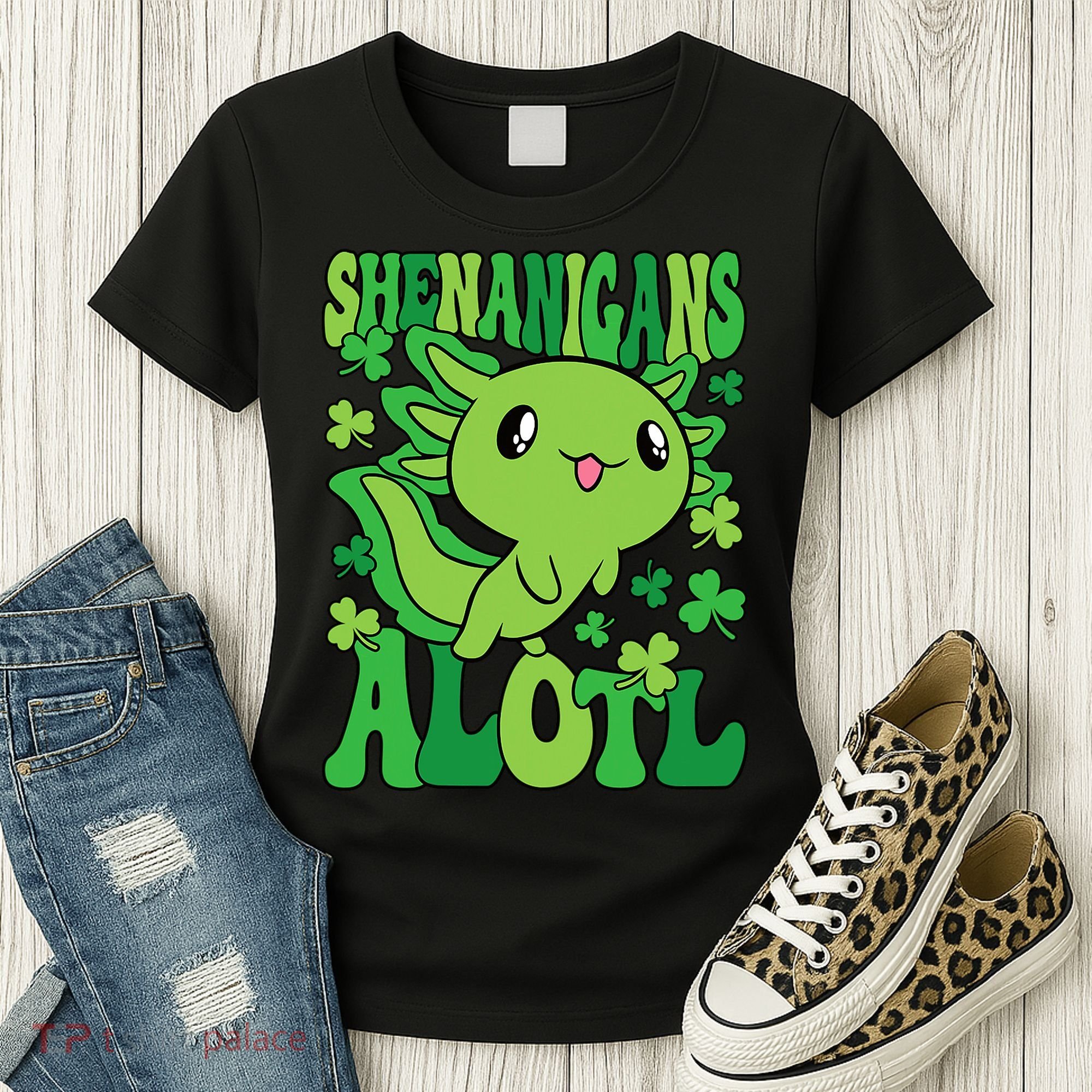 Axolotl St. Patrick's Day Shenanigans Alotl 2 Women's T-Shirt