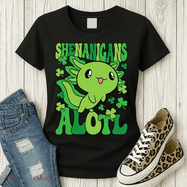 Axolotl St. Patrick's Day Shenanigans Alotl 2 Women's T-Shirt