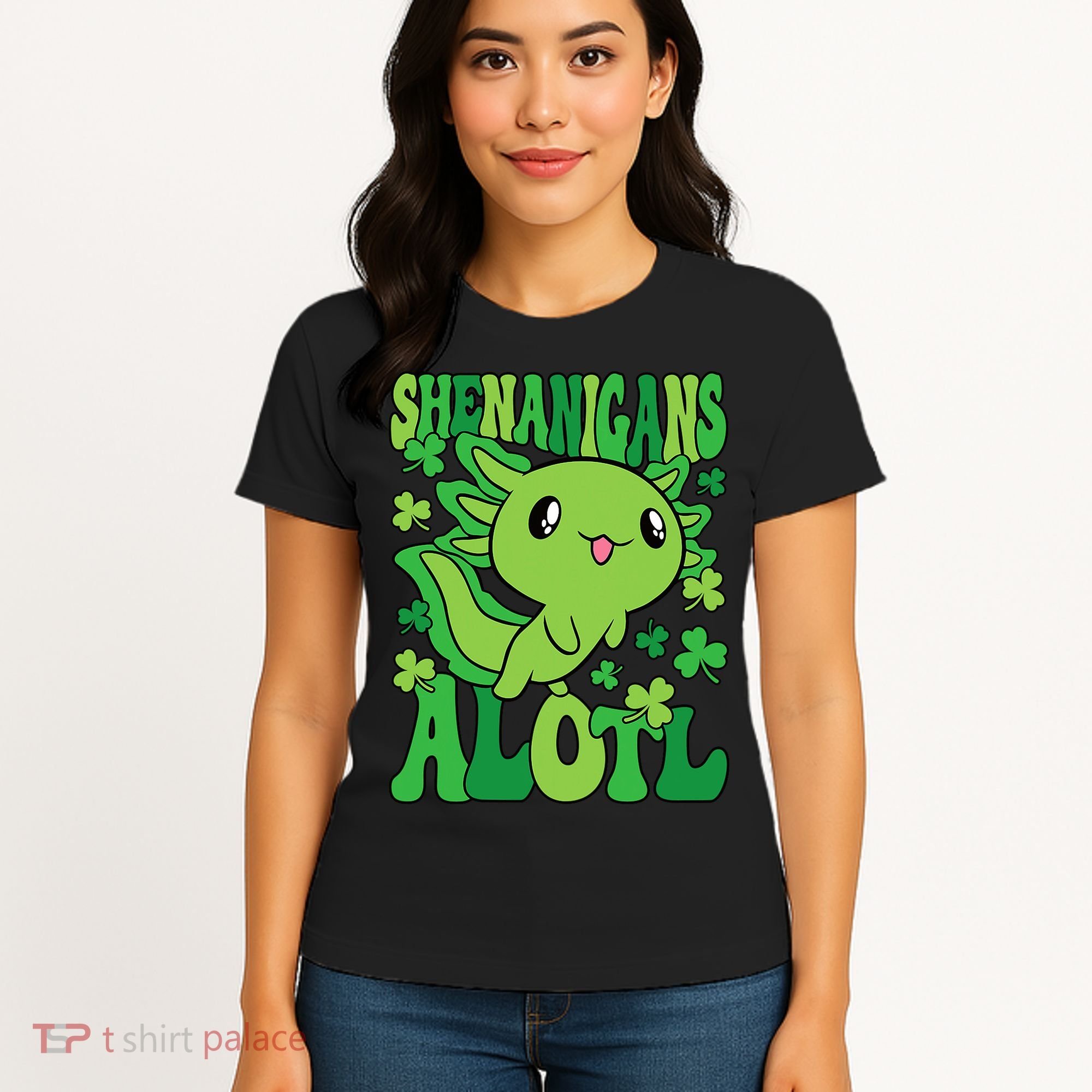 Axolotl St. Patrick's Day Shenanigans Alotl 2 Women's T-Shirt