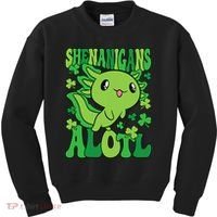 Axolotl St. Patrick's Day Shenanigans Alotl 2 Kids Sweatshirt thumb 0
