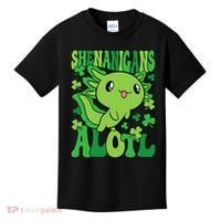 Axolotl St. Patrick's Day Shenanigans Alotl 2 Kids T-Shirt thumb 0
