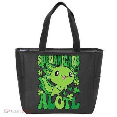 Axolotl St. Patrick's Day Shenanigans Alotl 2 Tote Bag