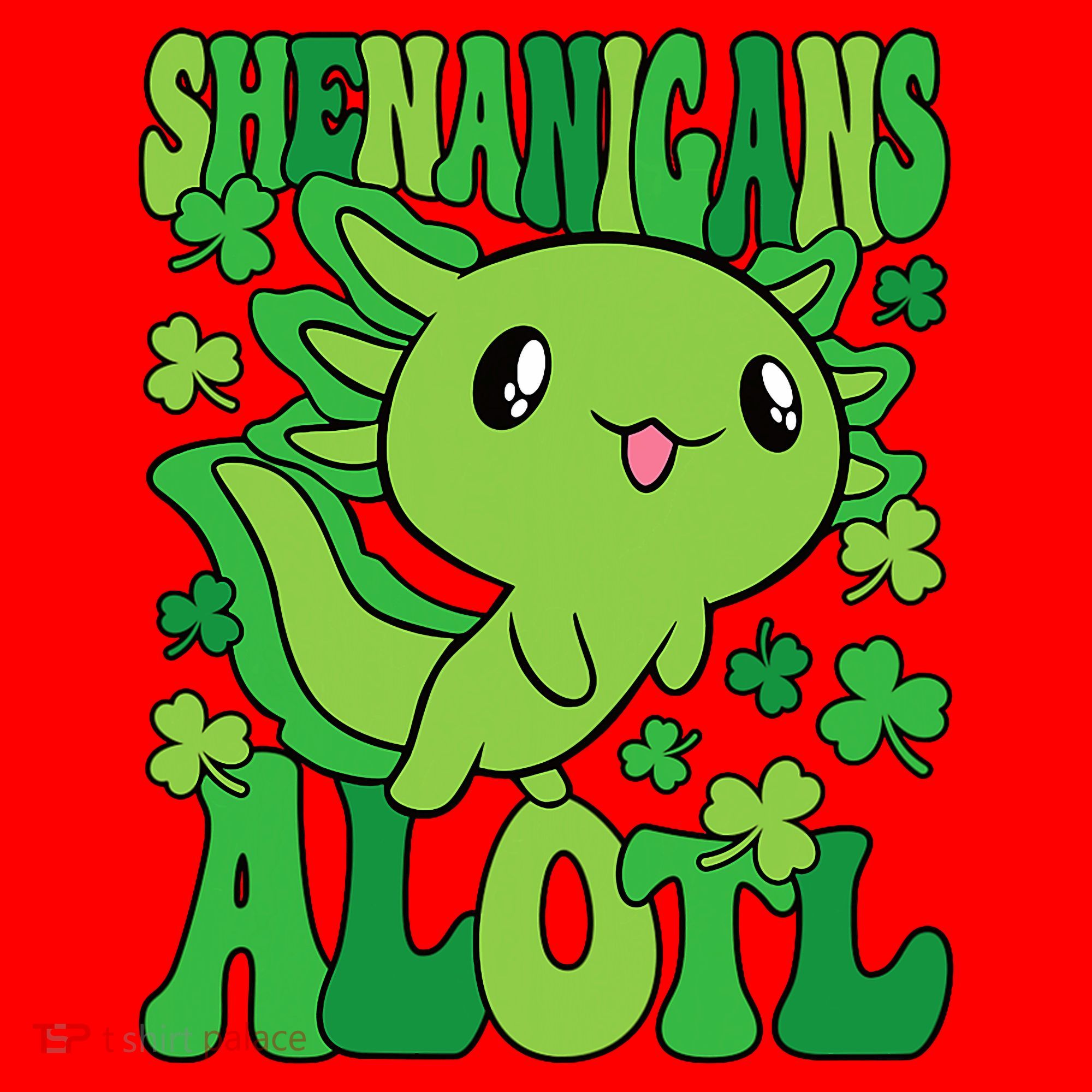 Axolotl St. Patrick's Day Shenanigans Alotl 2 Santa Hat
