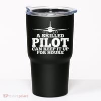 A Skilled Pilot Can Keep It Up For Hours Funny Aviation Tumbler thumb 0