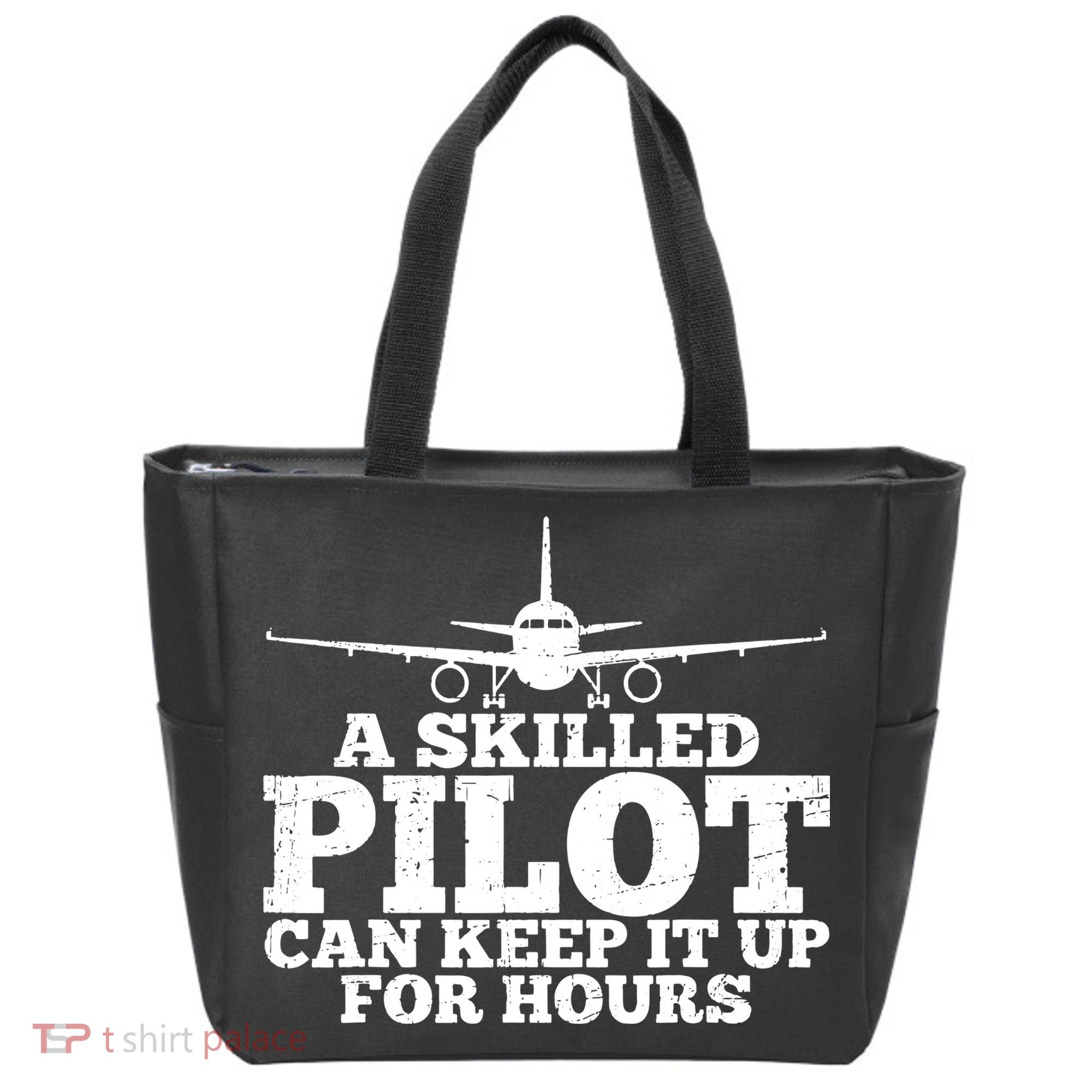 A Skilled Pilot Can Keep It Up For Hours Funny Aviation Bag