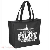 A Skilled Pilot Can Keep It Up For Hours Funny Aviation Bag thumb 2