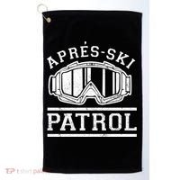 Apres Ski Patrol Meaningful Gift Golf Towel thumb 0