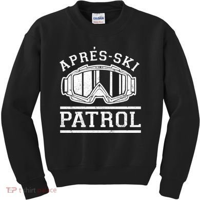 Apres Ski Patrol Meaningful Gift Kids Sweatshirt