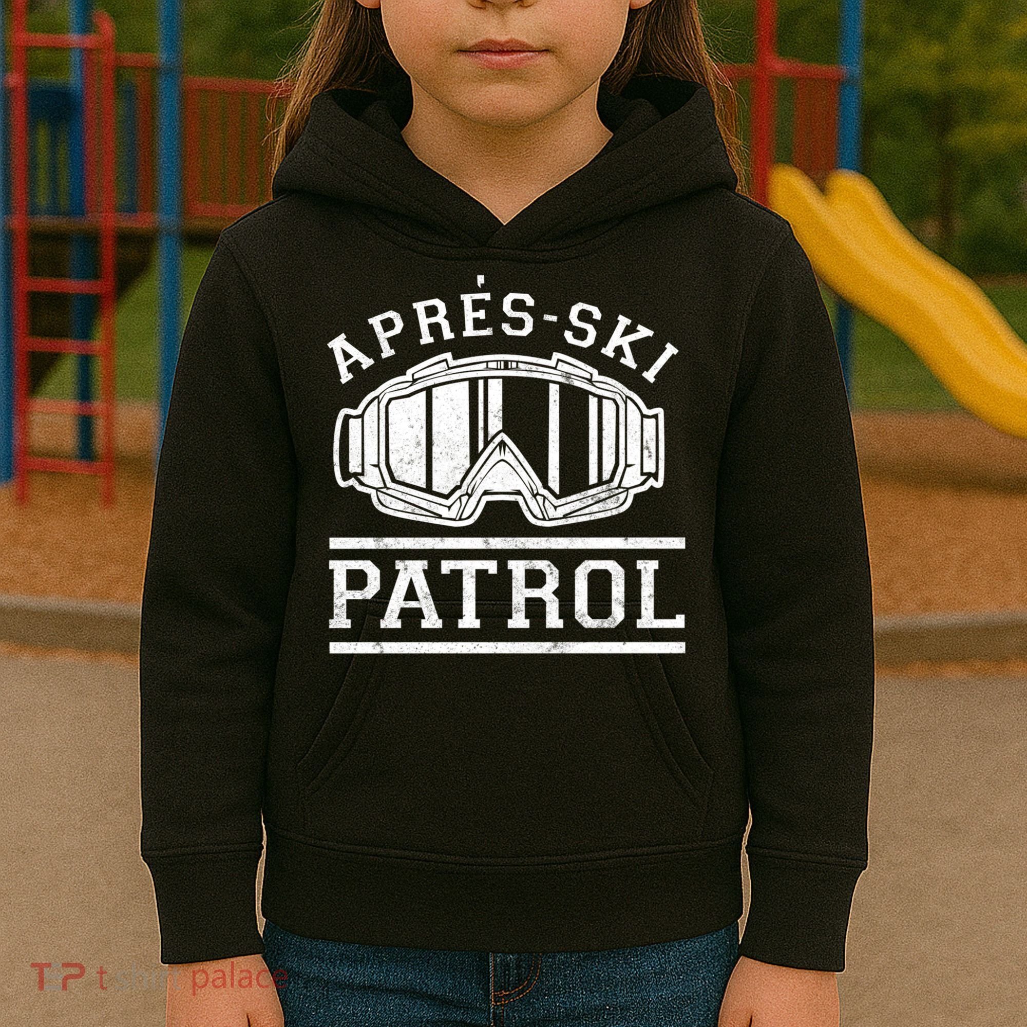 Apres Ski Patrol Meaningful Gift Kids Hoodie