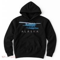 Alaska Sea Plane Seaplane Pilot Alaskan Landscape Hoodie thumb 0
