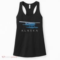 Alaska Sea Plane Seaplane Pilot Alaskan Landscape Women's Tank Top thumb 0