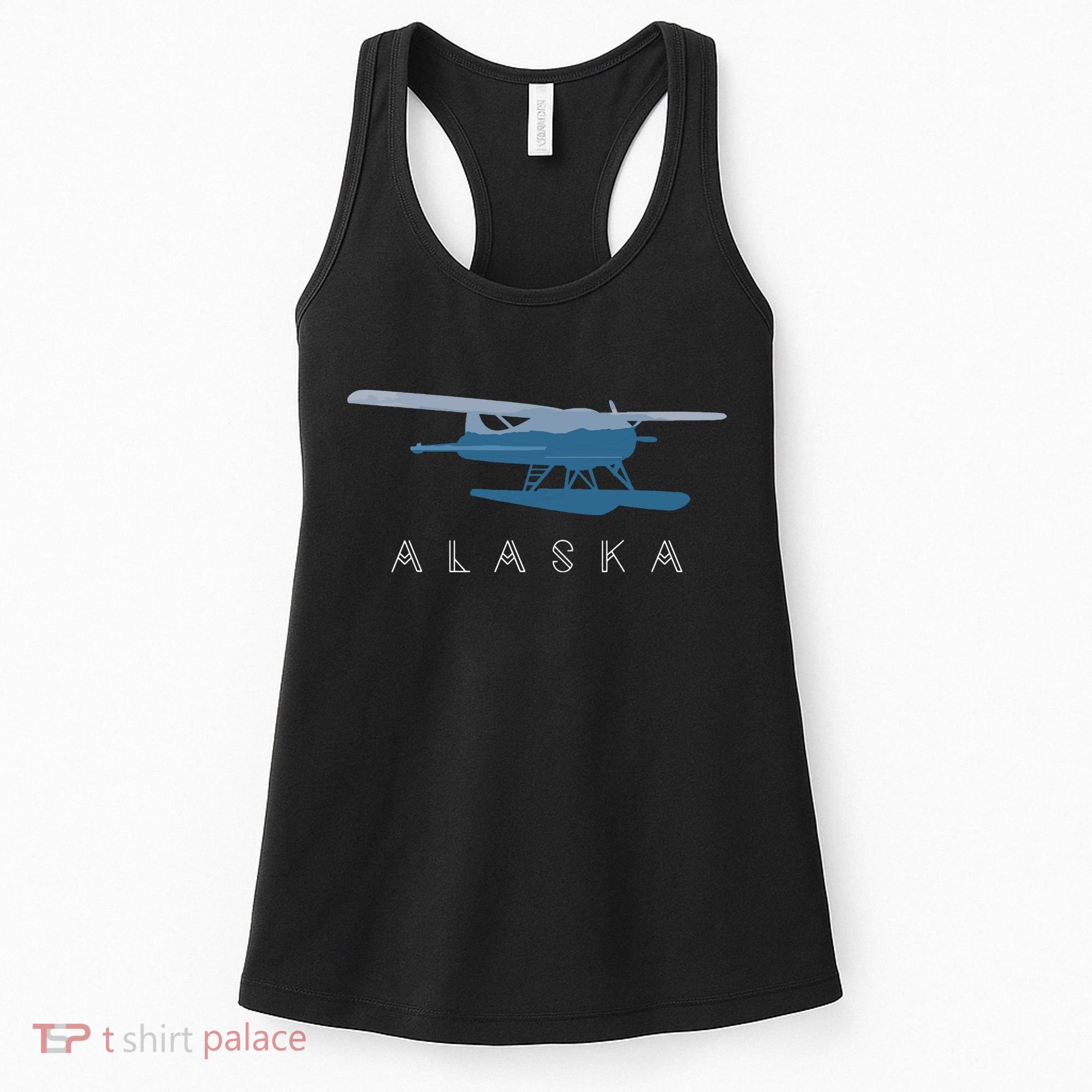 Alaska Sea Plane Seaplane Pilot Alaskan Landscape Women's Tank Top