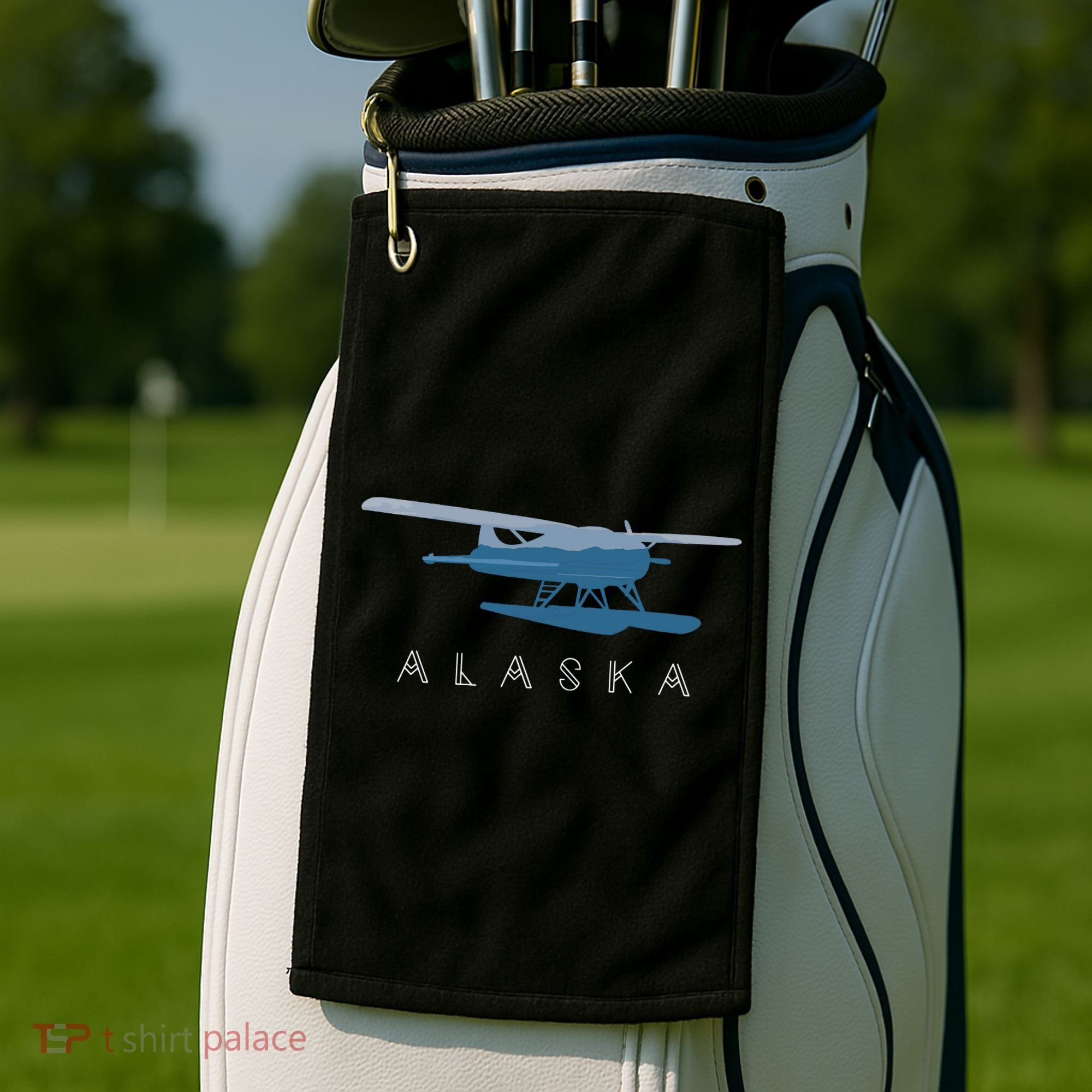Alaska Sea Plane Seaplane Pilot Alaskan Landscape Golf Towel