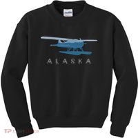 Alaska Sea Plane Seaplane Pilot Alaskan Landscape Kids Sweatshirt thumb 0