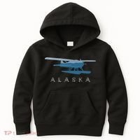 Alaska Sea Plane Seaplane Pilot Alaskan Landscape Kids Hoodie thumb 0