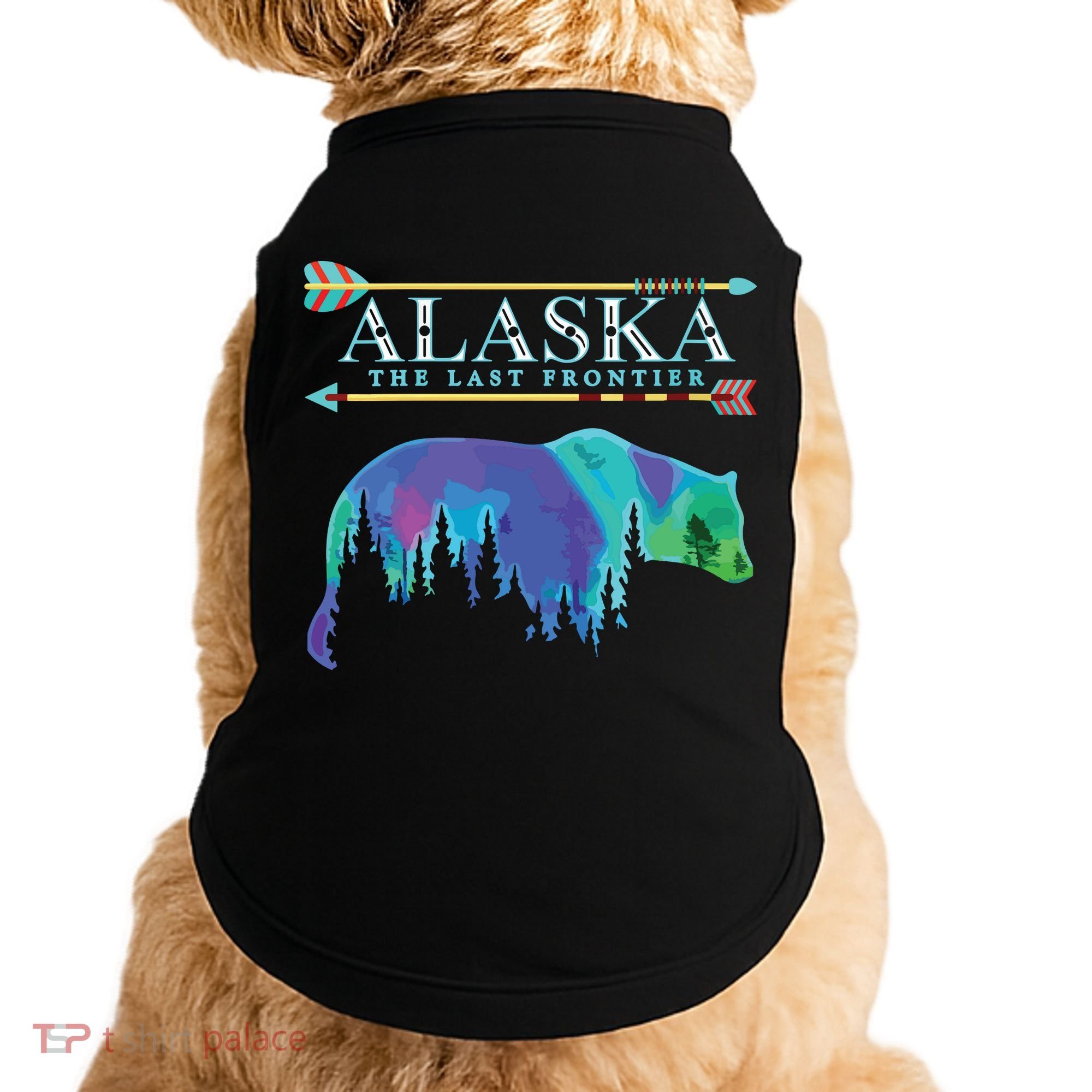 Alaska State Pride Alaska Northern Lights Alaskan Bear Doggie Tank