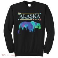 Alaska State Pride Alaska Northern Lights Alaskan Bear Sweatshirt thumb 0