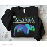 Alaska State Pride Alaska Northern Lights Alaskan Bear Sweatshirt thumb 2