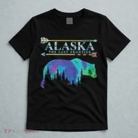 Alaska State Pride Alaska Northern Lights Alaskan Bear T-Shirt thumb 5