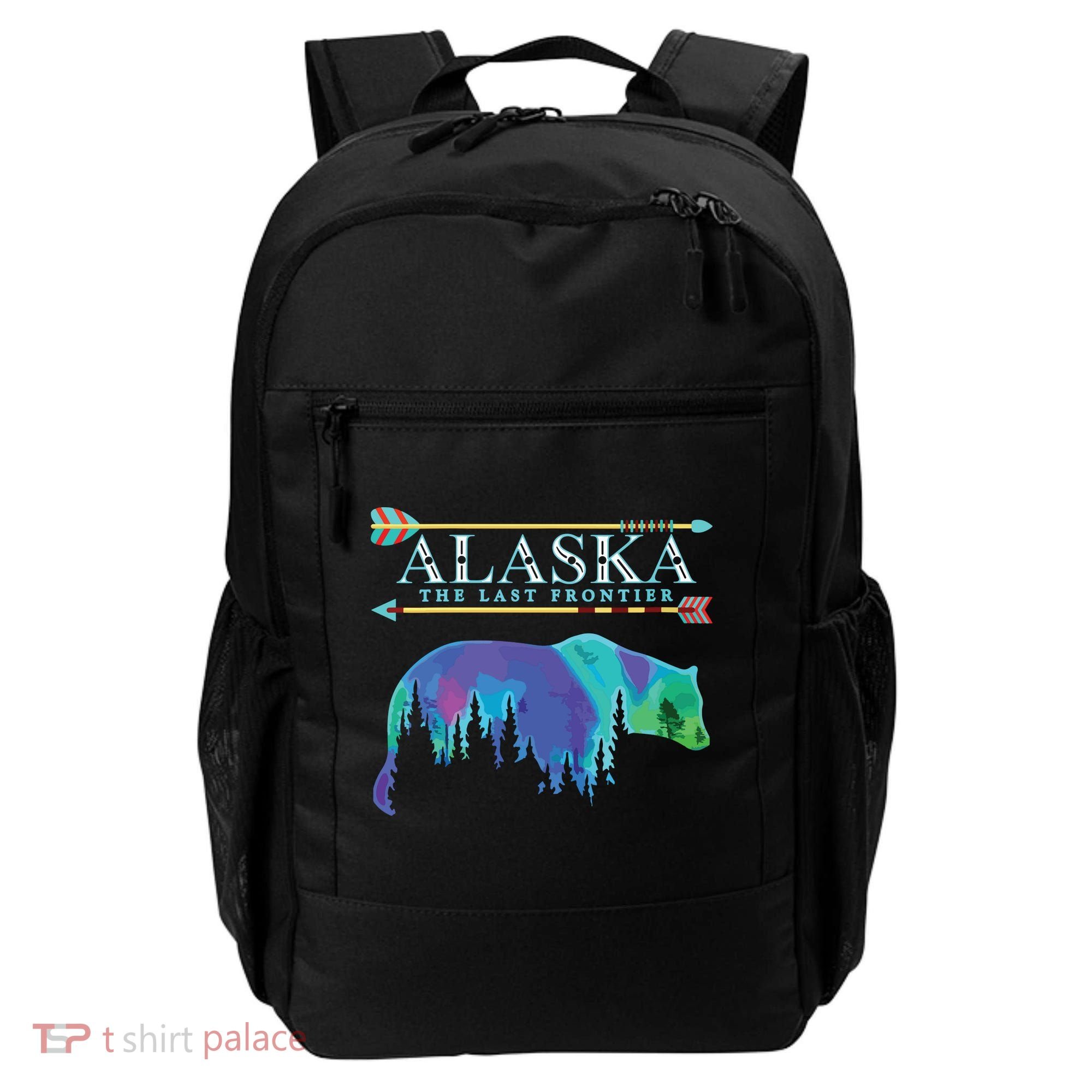 Alaska State Pride Alaska Northern Lights Alaskan Bear Backpack