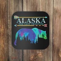 Alaska State Pride Alaska Northern Lights Alaskan Bear Coaster thumb 0