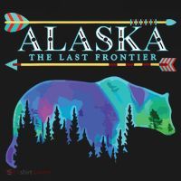Alaska State Pride Alaska Northern Lights Alaskan Bear Pajama Set thumb 2