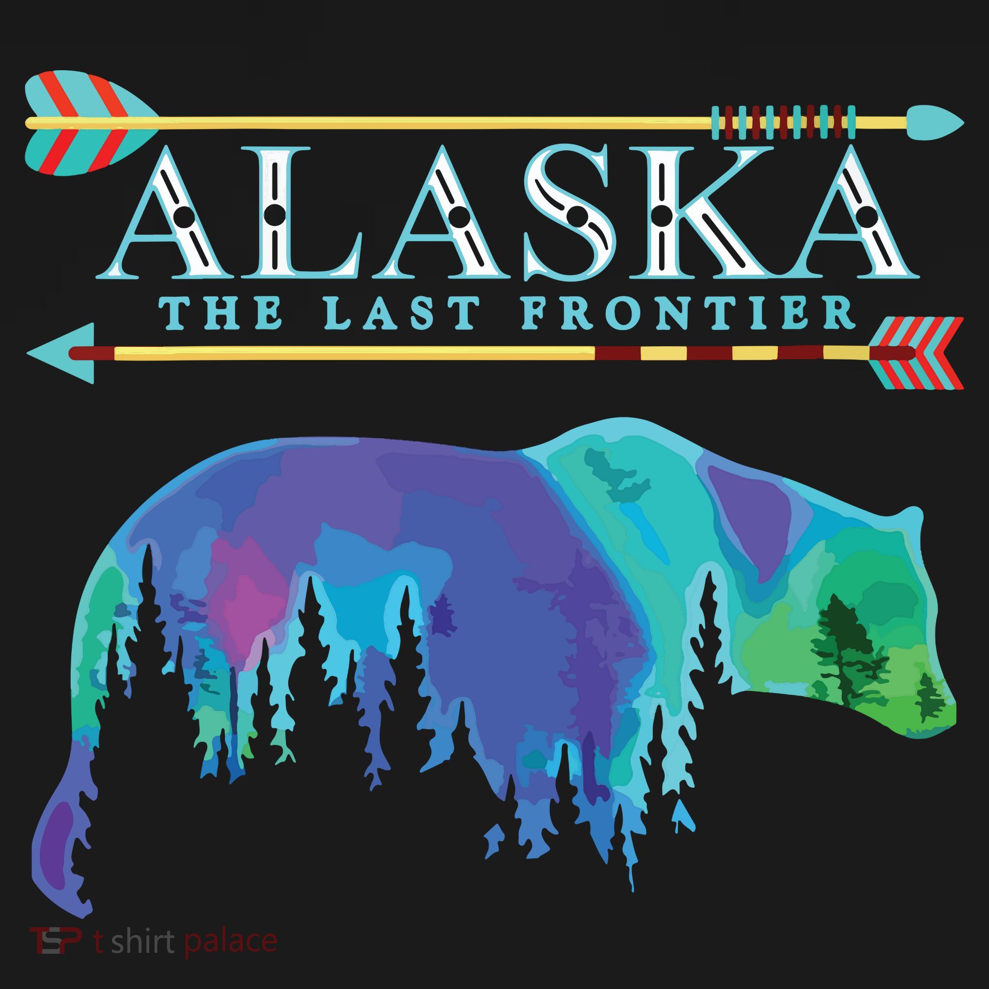 Alaska State Pride Alaska Northern Lights Alaskan Bear Pajama Set