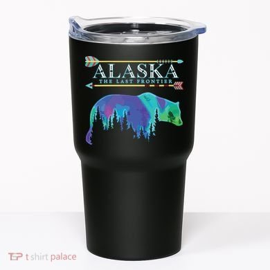 Alaska State Pride Alaska Northern Lights Alaskan Bear Tumbler