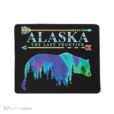 Alaska State Pride Alaska Northern Lights Alaskan Bear Mousepad