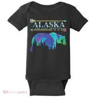 Alaska State Pride Alaska Northern Lights Alaskan Bear Baby Bodysuit thumb 0